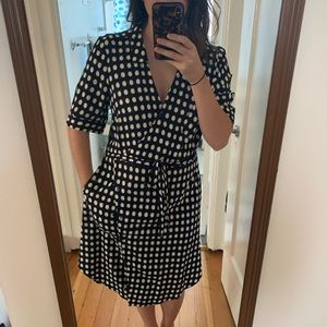 Anthropologie Polka Dot Wrap Dress